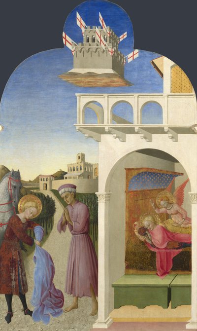 San Francesco e il Cavaliere Povero, e la Visione di Francesco dall