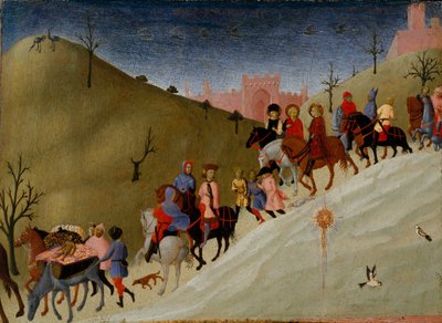Il viaggio dei Magi, ca. 1433-35 da Sassetta