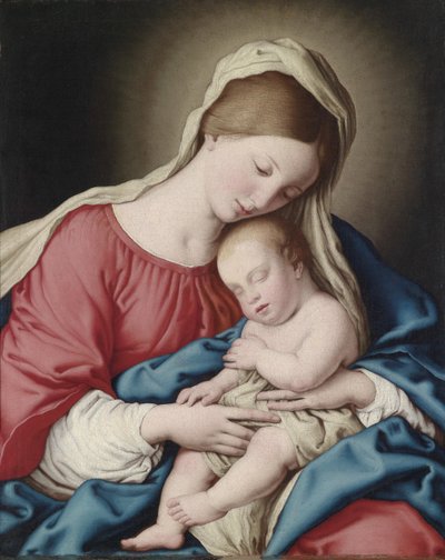 Vergine con Bambino dormiente da Sassoferrato