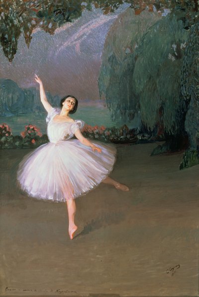 Ballerina Karsavina come Sylphide da Savelij Abramovich Sorin