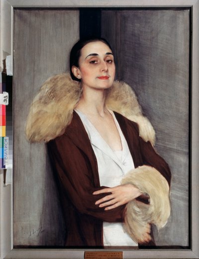 Ritratto di Melita Tchalokashvili, XX secolo da Savelij Abramovich Sorin