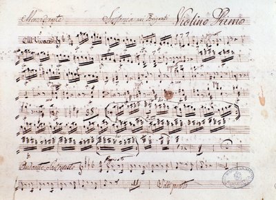 Partitura musicale dell
