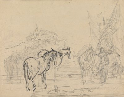 Cartone per "Gulliver che lascia la terra degli Houyhnhms" da Sawrey Gilpin