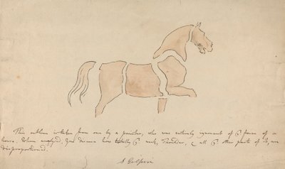 Disegno di cavallo sproporzionato da Sawrey Gilpin