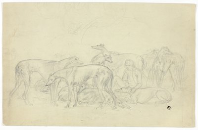 Levrieri e il loro custode da Sawrey Gilpin