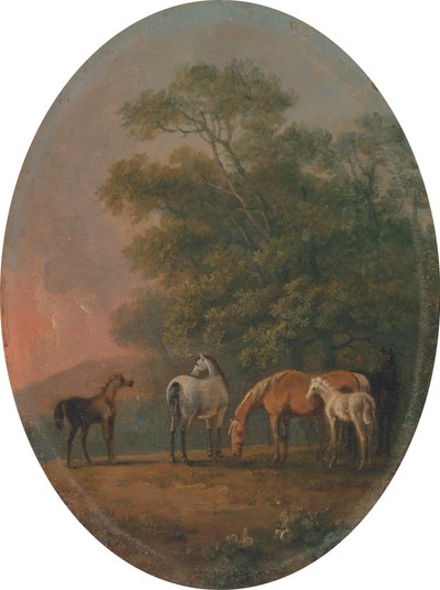 Cavalle e puledri [1795, Royal Academy of Arts, Londra, catalogo della mostra] da Sawrey Gilpin