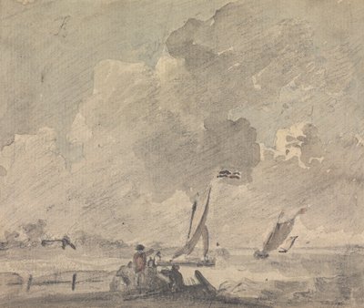 Osservando le barche a vela dalla riva da Sawrey Gilpin