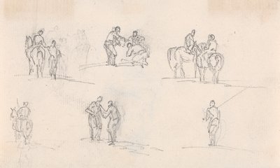 Sei studi di figure a cavallo da Sawrey Gilpin