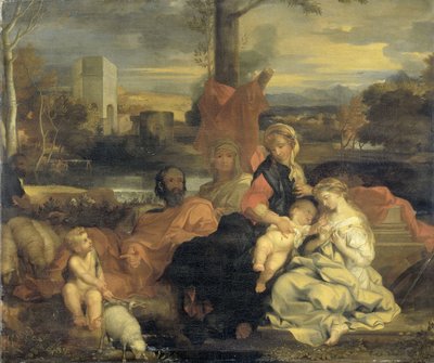 Il Matrimonio Mistico di Santa Caterina da Sébastien Bourdon (follower of)