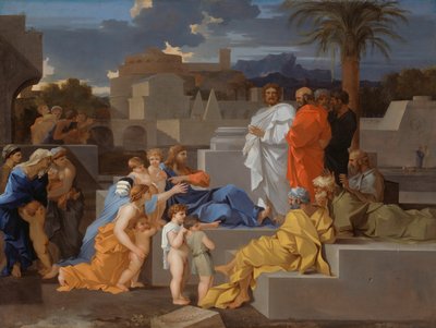 Cristo che riceve i bambini da Sébastien Bourdon