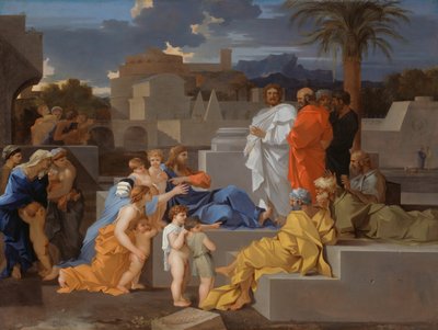 Cristo riceve i bambini, c. 1655 da Sébastien Bourdon