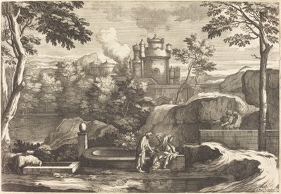 Gesù e la Samaritana da Sébastien Bourdon