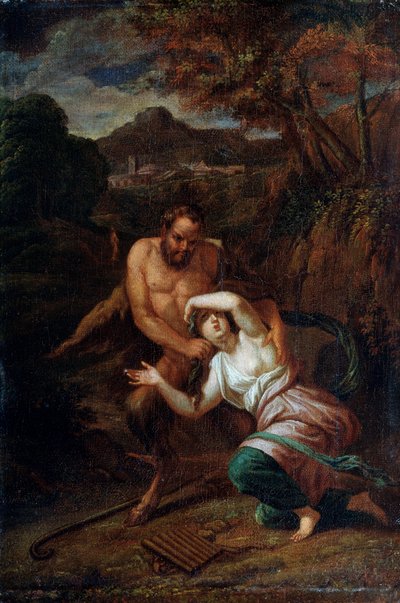 Pan e la ninfa Siringa, XVII secolo da Sébastien Bourdon