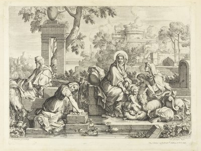 La Sacra Famiglia al lavatoio da Sébastien Bourdon