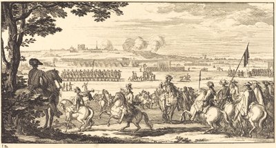 Paesaggio con un esercito da Sébastien  Le Clerc I