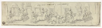 Rilievo antico di una corsa di carri da Sébastien Le Clerc the elder