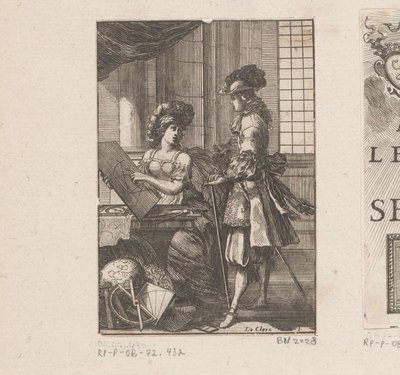 Geometria e giovane con disegno geometrico da Sébastien Leclerc (I)