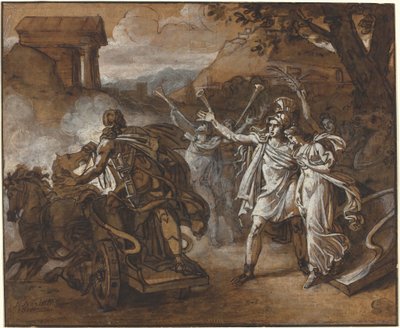 Castore e Polluce che salvano Elena da Sébastien Louis Guillaume Norblin de la Gourdaine