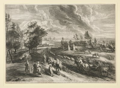 Veduta di Malines, dalla serie dei Grandi Paesaggi da Schelte Adams Bolswert