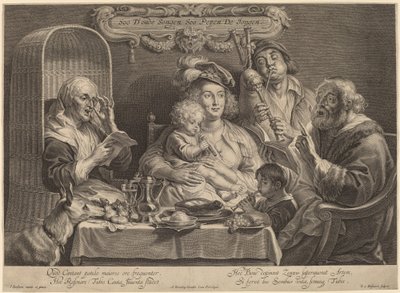 Il Concerto di Famiglia da Schelte Adams Bolswert after Jacob Jordaens
