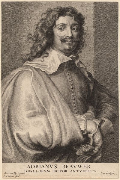 Adriaen Brouwer da Schelte Adams Bolswert after Sir Anthony van Dyck