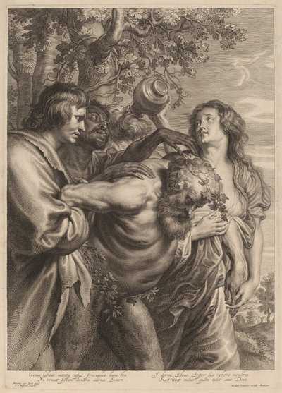 Sileno ubriaco da Schelte Adams Bolswert after Sir Anthony van Dyck