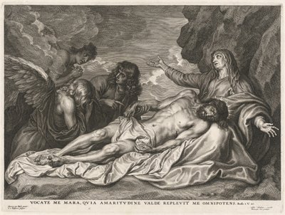 Vergine che sostiene il Cristo morto da Schelte Adams Bolswert after Sir Anthony van Dyck
