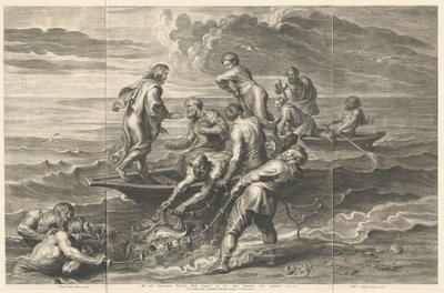 La Pesca Miracolosa da Schelte Adams Bolswert after Sir Peter Paul Rubens