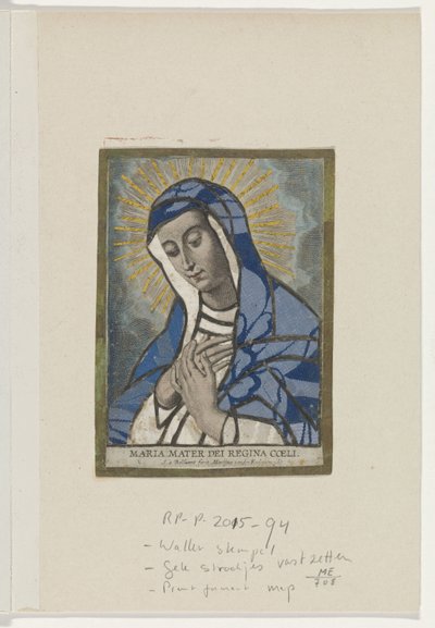 Applicazione con Maria da Schelte Adamsz. Bolswert