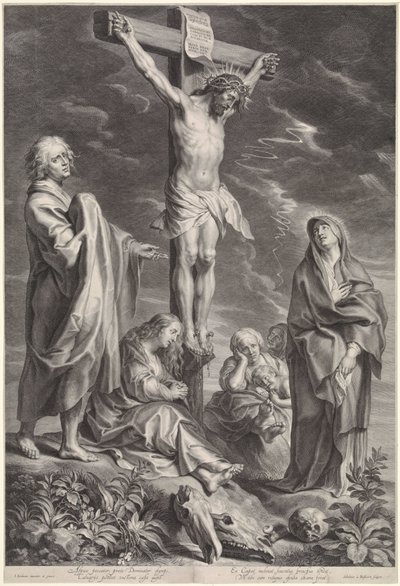 Cristo sulla croce, con Maria e Giovanni da Schelte Adamsz. Bolswert