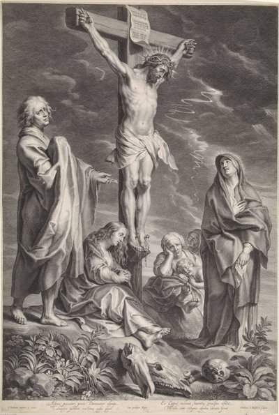Cristo sulla croce, con Maria e Giovanni da Schelte Adamsz. Bolswert