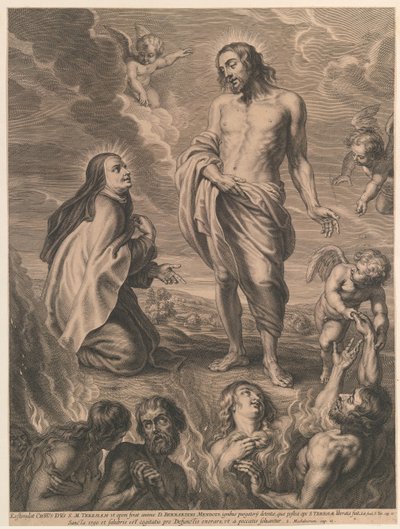 Santa Teresa media per Bernardino de Mendoza da Schelte Adamsz. Bolswert
