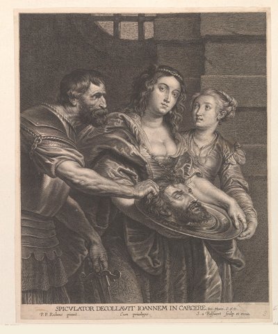 Salomè riceve la testa di Giovanni Battista da Schelte Adamsz. Bolswert