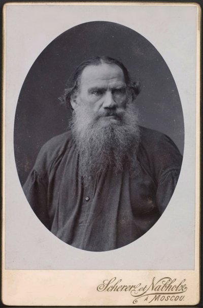 Lev Tolstoj, autore russo, 1900 da Scherer Nabholz and Co