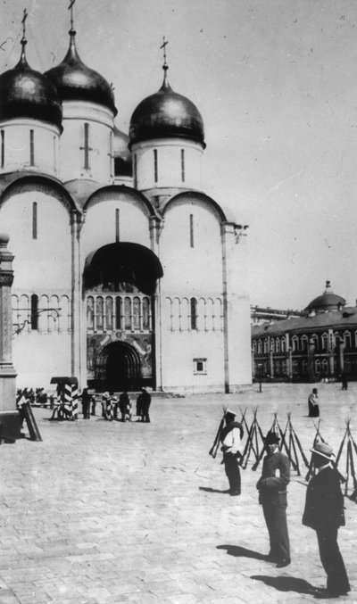 La cattedrale della Dormizione nel Cremlino di Mosca, Russia, 1883 da Scherer Nabholz and Co