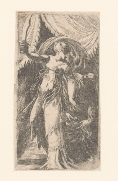 Giuditta con la testa di Oloferne in un sacco da Schiavone (attributed to)