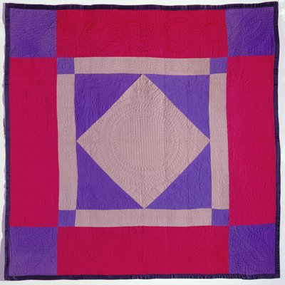 Trapunta Amish, fine XIX-inizio XX secolo (lana, cotone e quilting) da School American
