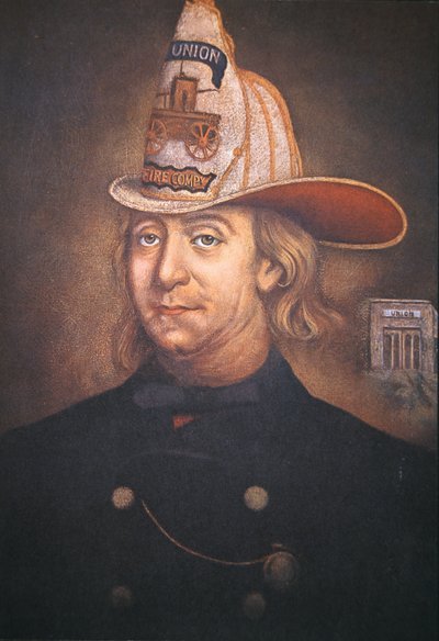 Benjamin Franklin che indossa l