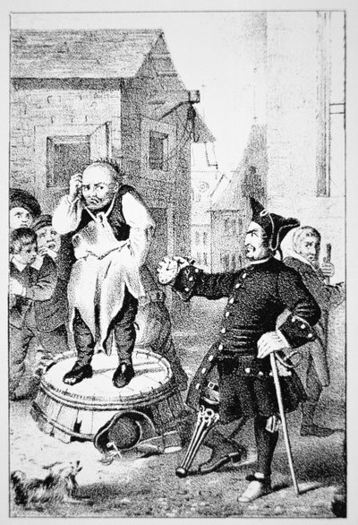 Peter Stuyvesant rimprovera Willem Wickendam per aver predicato un sermone battista da School American
