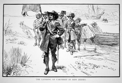 Philip Carteret sbarca nella ex colonia olandese del New Jersey nel 1664 da School American