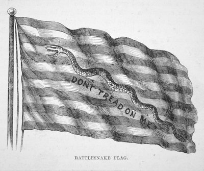 La bandiera navale americana, issata da John Paul Jones da School American