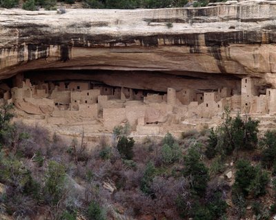 Vista del sito del palazzo della scogliera da School Anasazi