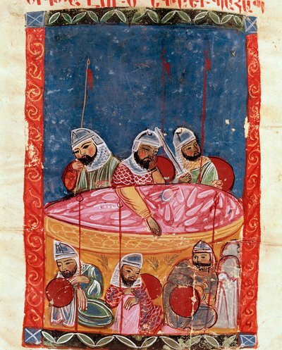 Guardie alla tomba di Cristo (Miniatura) da School Armenian