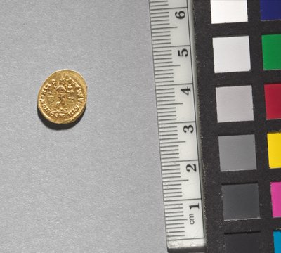 Solidus di Arkadios (rovescio), 395-408 (oro) da School Byzantine