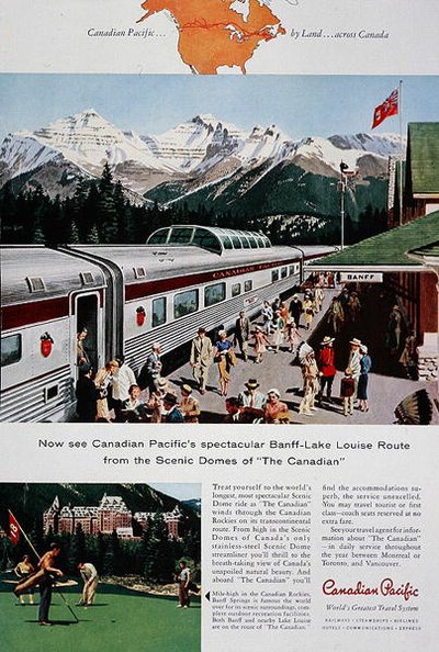 Pubblicità della Canadian Pacific Railway per 