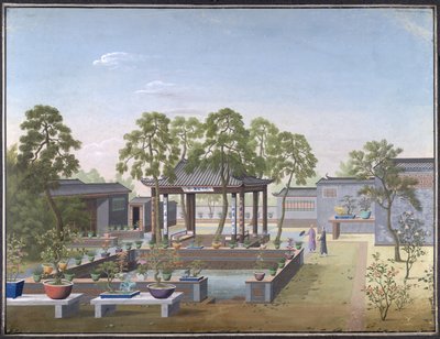 Disegno del giardino di un mercante cinese da School Chinese