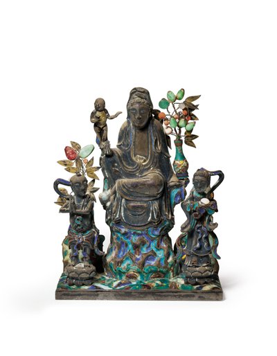 Gruppo figurativo buddista da School Chinese