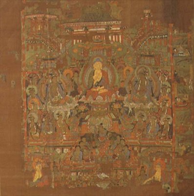 Paradiso di Bhaisajyaguru, VIII-IX secolo, Tunhuang da School Chinese
