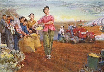"La terra piena di primavera", manifesto di propaganda della Rivoluzione Culturale Cinese da School Chinese
