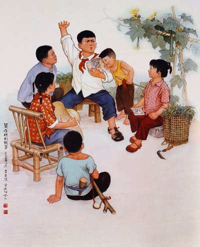 "Glorioso leader, capacità illimitata", poster di propaganda dalla Rivoluzione Culturale da School Chinese